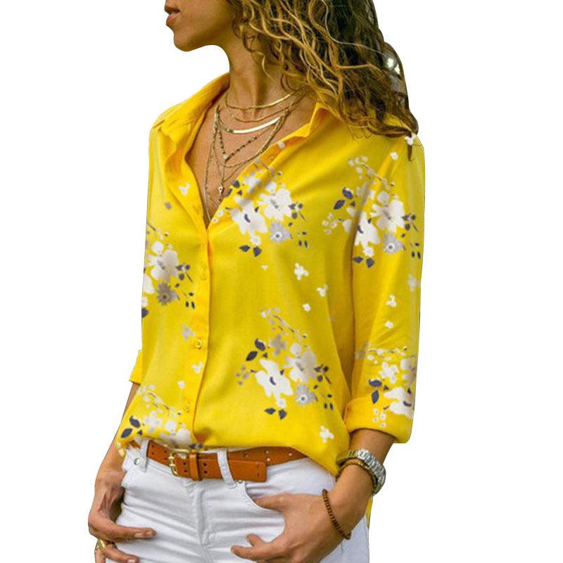 Cross-Border Hot Sale New Style Printing All-Match Shirt Women - BUNNY BAZAR