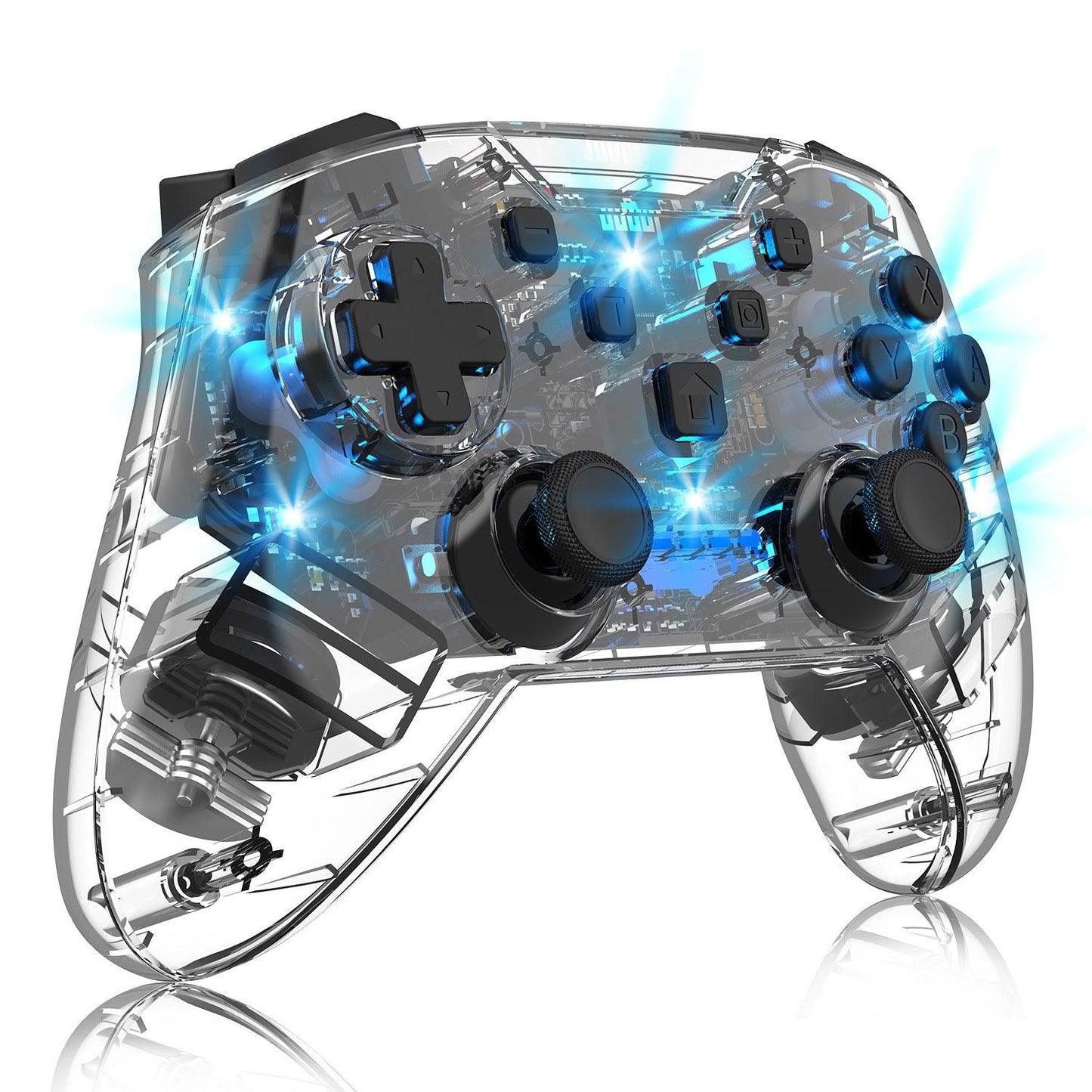 Wireless Wake-up Burst SwitchPRO Bluetooth Transparent Lighted Gamepad - BUNNY BAZAR