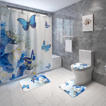 Daffodil Toilet Bathroom Shower Curtain Shower Partition - BUNNY BAZAR