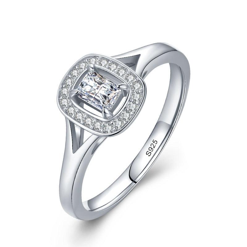 Platinum Plated Ring Women Light Luxury All Match - BUNNY BAZAR