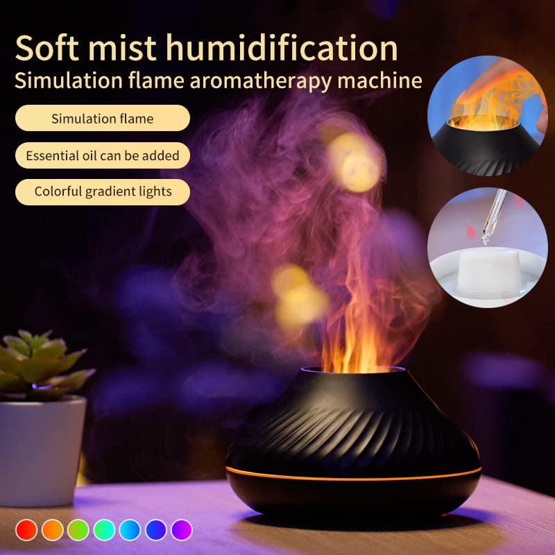 NEW Volcanic Flame Aroma Diffuser is a top-of-the-line device that combines diffusing, humidifying - BUNNY BAZAR