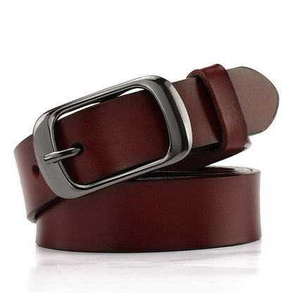 Genuine Leather Fashion Lengthened Pure Cowhide Pants Belt - BUNNY BAZAR