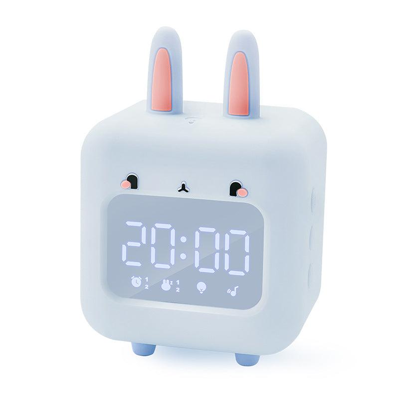 Children's Rabbit-shaped Musical Clock With Night Light - BUNNY BAZAR