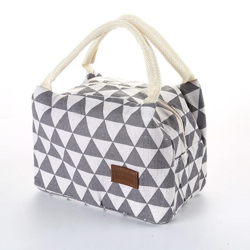 Pattern Cooler Portable Insulated Canvas Lunch Bag - BUNNY BAZAR