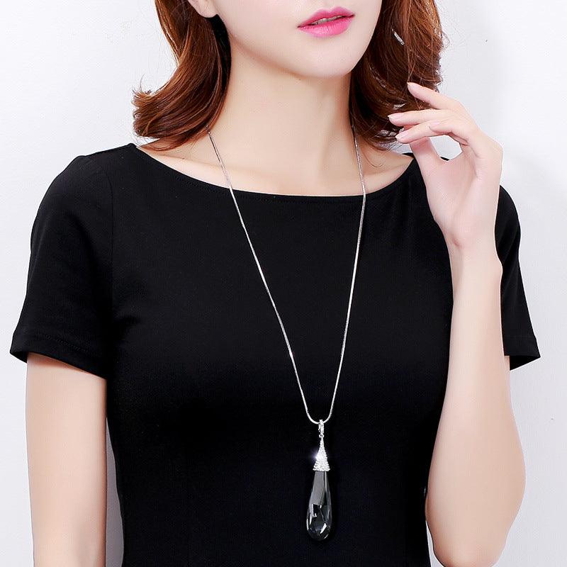 Fashion All-match Temperament Crystal Sweater Chain - BUNNY BAZAR