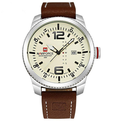 Men's Quartz Watch Waterproof Calendar Watch Belt Casual Men's Watch - BUNNY BAZAR