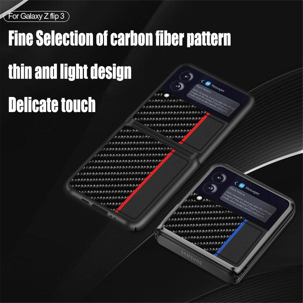 Phone Case Carbon Fiber Pattern Colorblock Protective Cover - BUNNY BAZAR