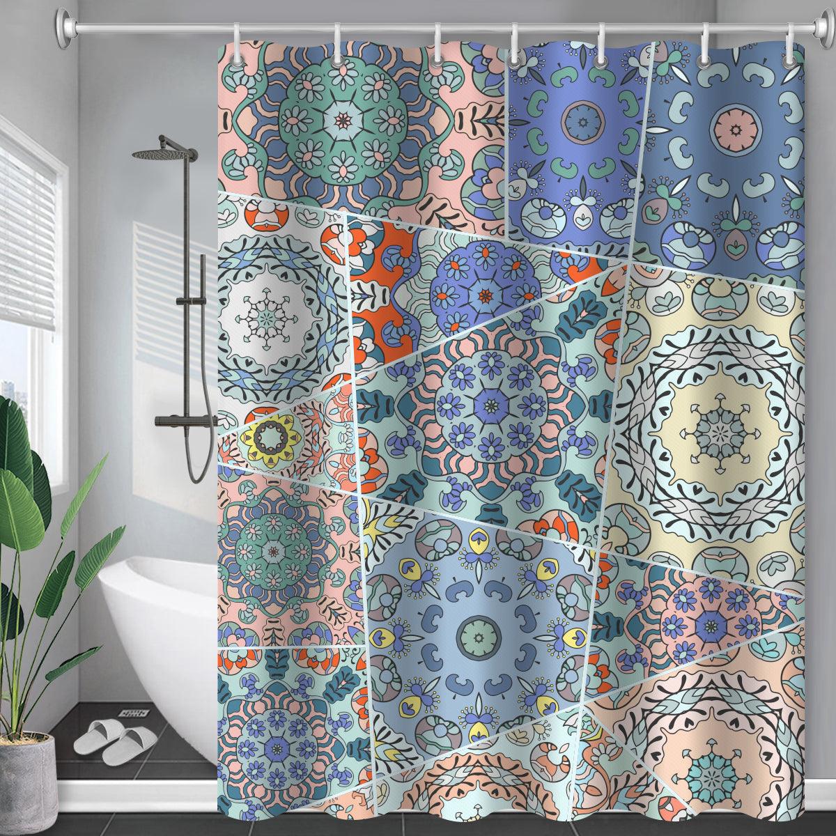 Waterproof Shower Curtain Cross-border Amazon Polyester Toilet Shower Curtain - BUNNY BAZAR