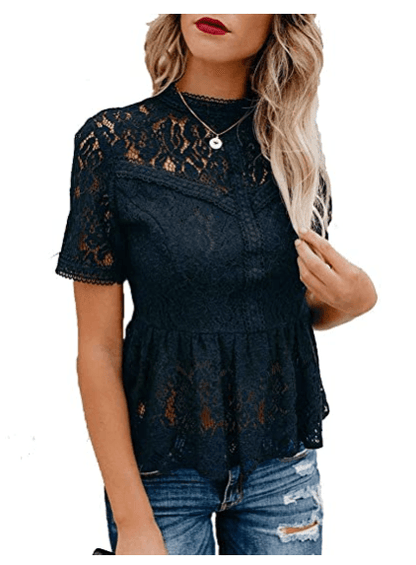 Summer Water-soluble Lace Temperament Crocheted Blouse Women - BUNNY BAZAR