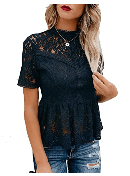 Summer Water-soluble Lace Temperament Crocheted Blouse Women - BUNNY BAZAR