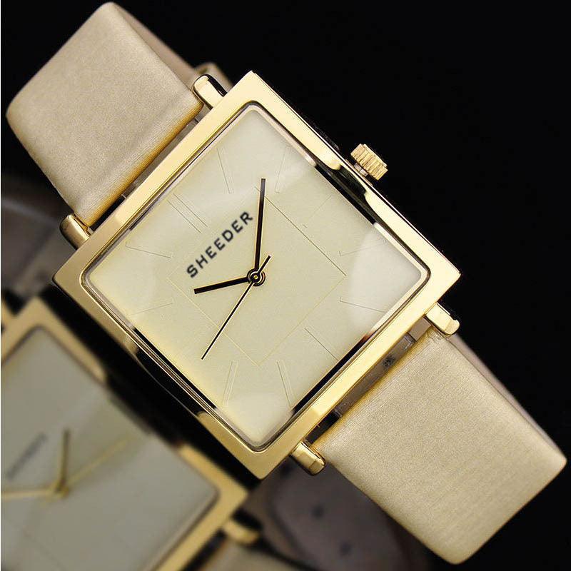 Watch WeChat Internet Celebrity Small Black Watch Retro Women's Quartz Watch Strap Small Square Watch - BUNNY BAZAR