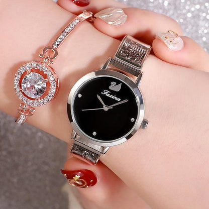 T-33 Beautiful Stylish Watch withe Bracelet in 8 Different Colors - BUNNY BAZAR
