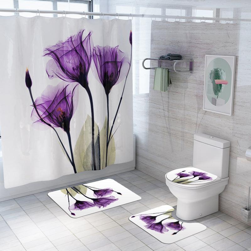 Daffodil Toilet Bathroom Shower Curtain Shower Partition - BUNNY BAZAR