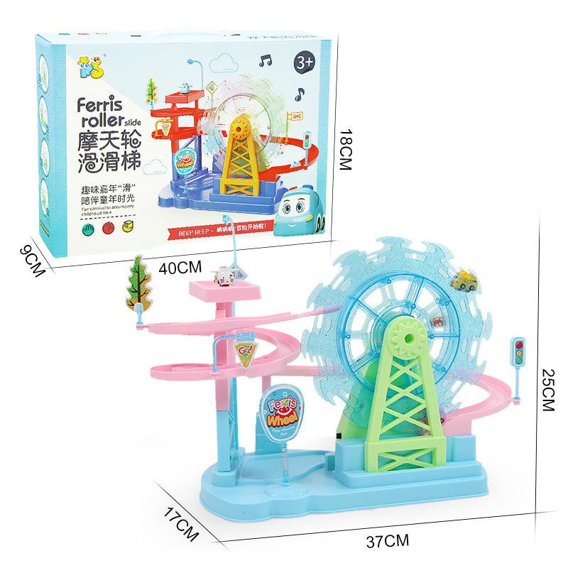 Electric Music Light Track Slide Children's Toys - BUNNY BAZAR