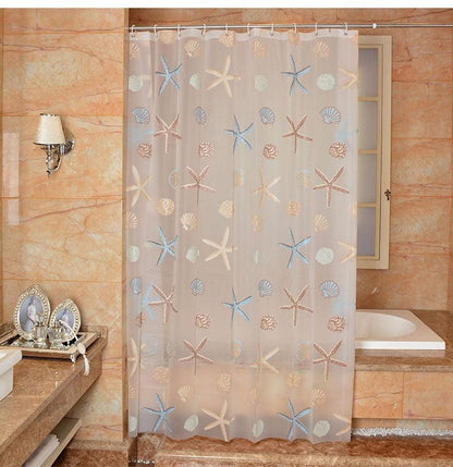 Modern Starfish Shower Curtain - BUNNY BAZAR