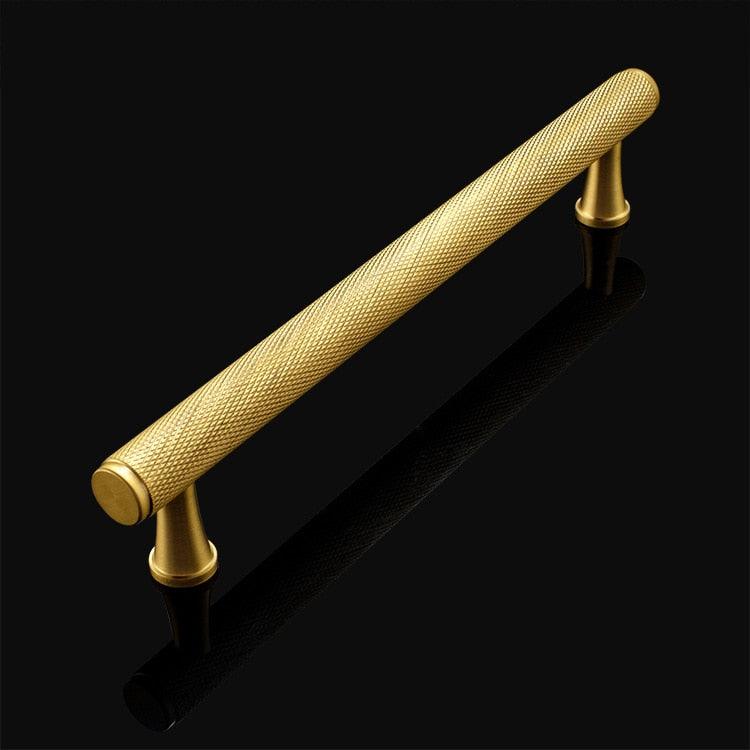 Pure copper Chinese style drawer door handle handle wine cabinet simple handle cabinet single hole pure copper Nordic - BUNNY BAZAR