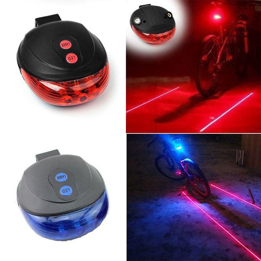 Make Your Nighttime Rides Safer With The Bicycle Tail Light (5LED+2Laser) - BUNNY BAZAR