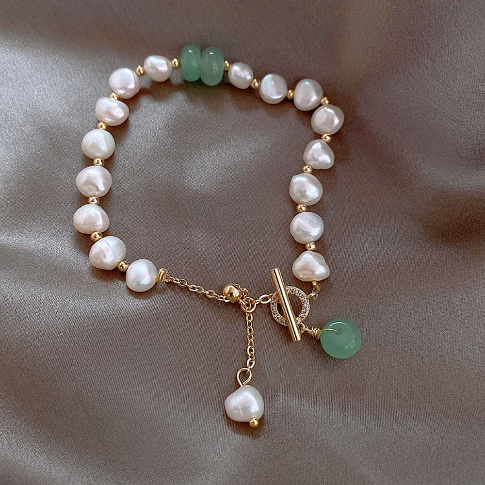 Women Irregular Freshwater Pearl Adjustable Bracelet - BUNNY BAZAR