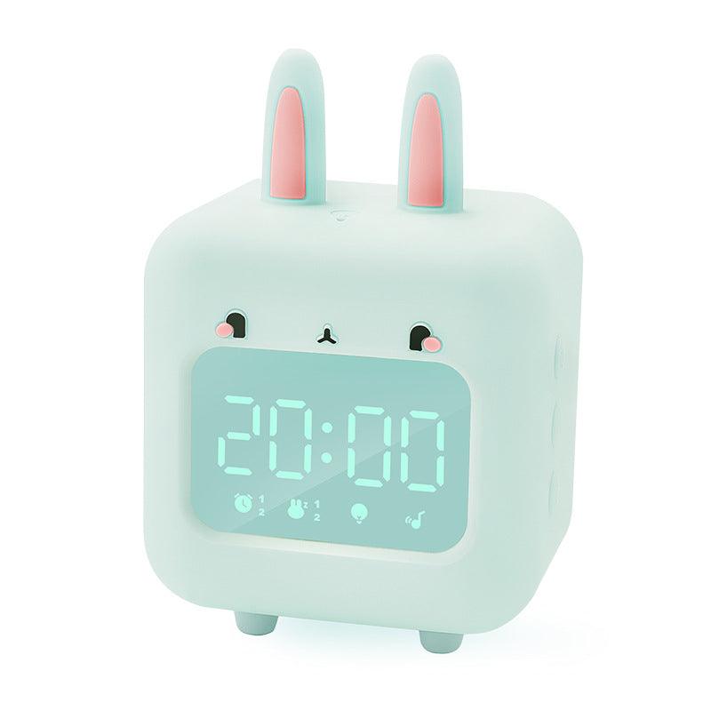 Children's Rabbit-shaped Musical Clock With Night Light - BUNNY BAZAR