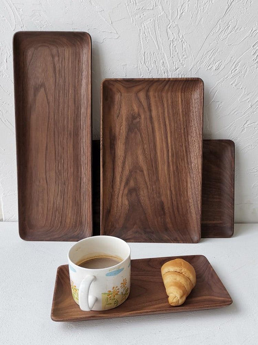 Black walnut coffee tray - BUNNY BAZAR