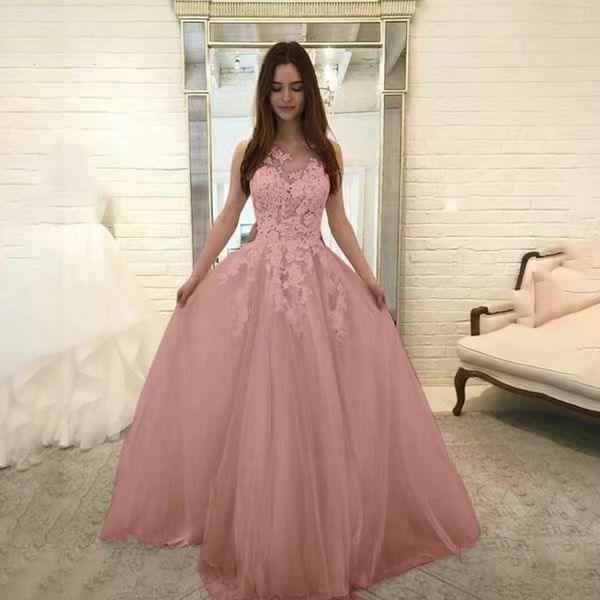 Women Wedding Dress Sleevless Flowers Lace Dress - BUNNY BAZAR