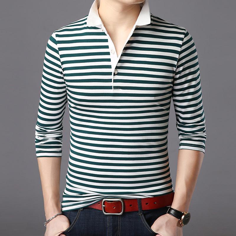 Business men's stripe T-shirt - BUNNY BAZAR