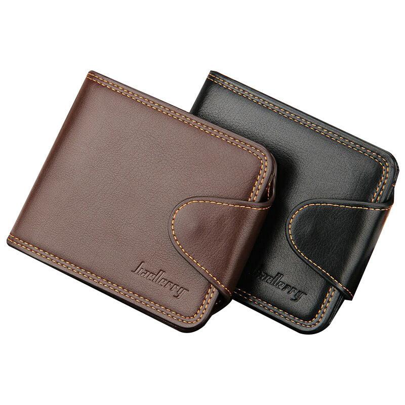 Casual Men's Horizontal Zipper Buckle Wallet - BUNNY BAZAR