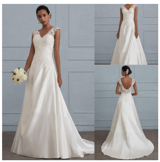 Autumn new white temperament lace dress European wedding bridesmaid backless low collar large size dress long skirt - BUNNY BAZAR