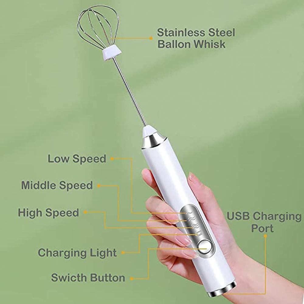 Milk Maker Coffee Stirrer Electric Whisk Eggs - BUNNY BAZAR