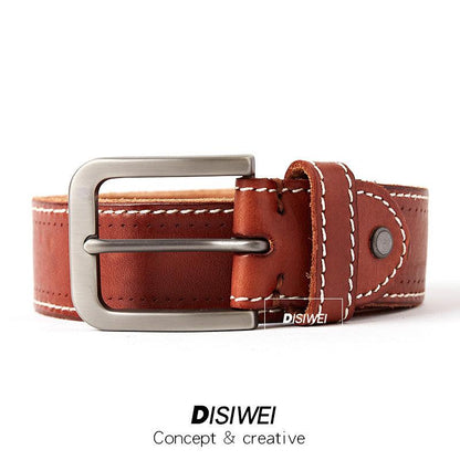 Washed leather belt - BUNNY BAZAR