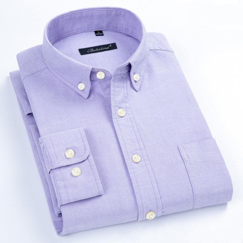 Oxford Shirt Men's Long-Sleeved Shirt - BUNNY BAZAR