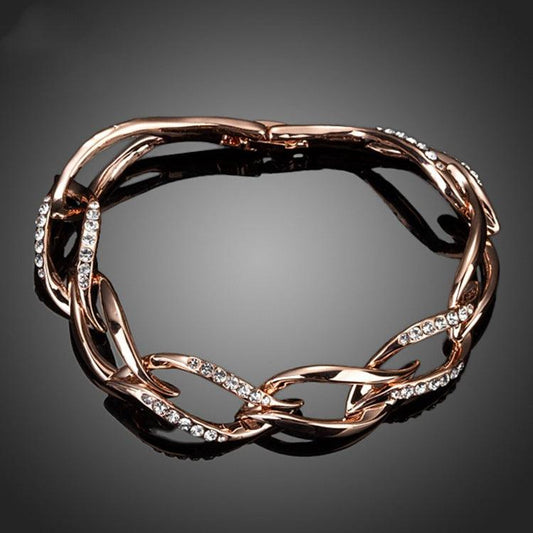 Gorgeous 18K Rose Gold Female Bracelet is Perfect For Accessorizing Any Look - BUNNY BAZAR