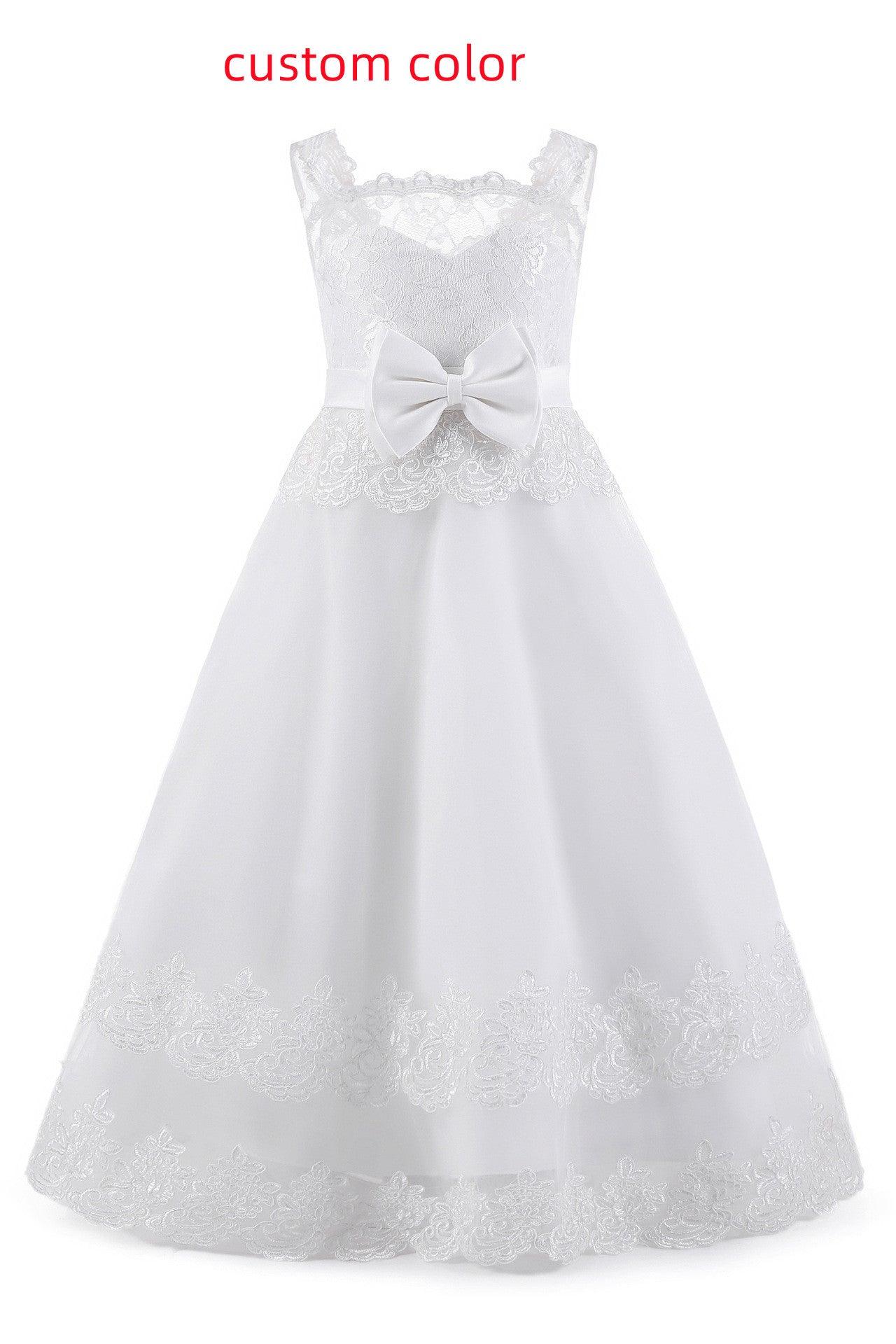 White Fashion Princess Flower Girl Tutu Dress - BUNNY BAZAR