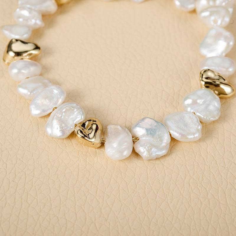 European And American Vintage Classic Metal Pearl Bracelet - BUNNY BAZAR