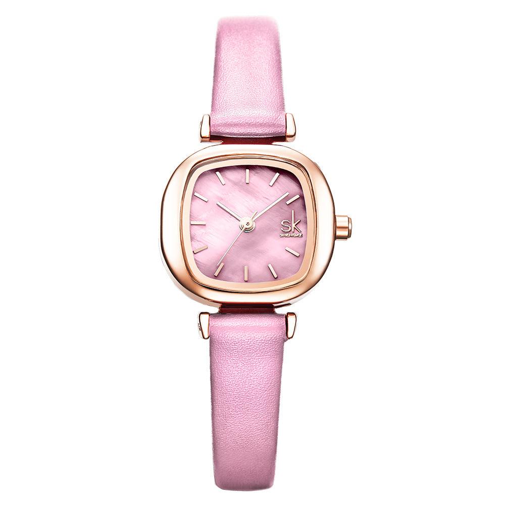 T-40 Square Waterproof Belt Quartz Women's Student Watch - BUNNY BAZAR