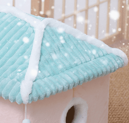 Cat House Removable And Washable Cat Bed Pet Supplies Enclosed Cat House Villa - BUNNY BAZAR