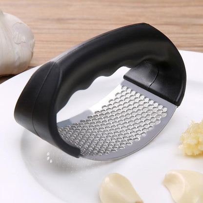 Stainless Steel Garlic Press Manual is Crafted With Heavy-Duty Stainless Steel - BUNNY BAZAR