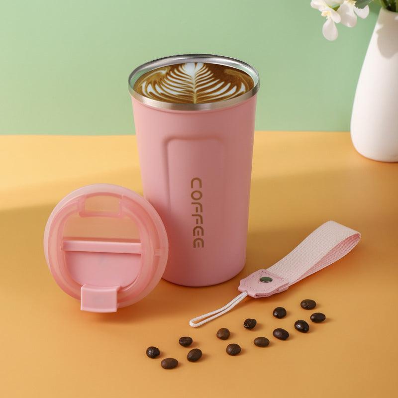 Smart Temperature Measuring Stainless Steel Coffee Cup Double-Layer Vacuum Insulation Cup - BUNNY BAZAR