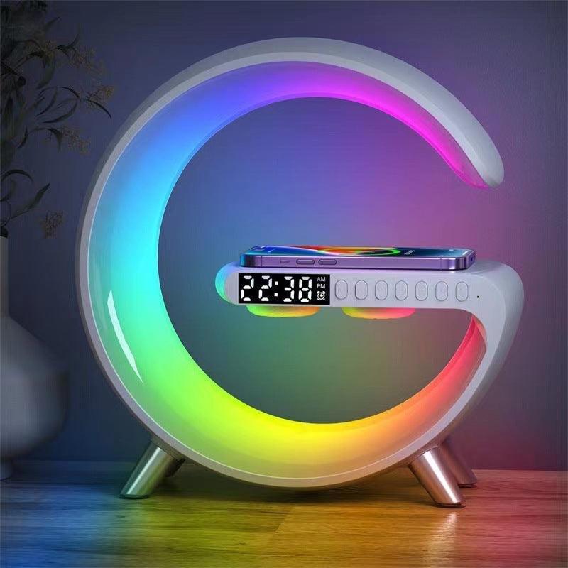 Bluetooth Speaker Ambient Light With Wireless Charging 360 Panoramic Surround Sound Smart APP Control International Version - BUNNY BAZAR