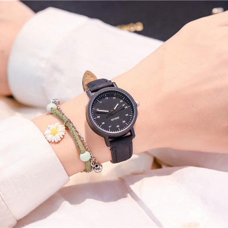 Korean Version Of The Simple Temperament Ins Wind Girl Middle School Student Girl Small Fresh Antique Forest Ladies Antique Watch - BUNNY BAZAR