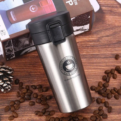 Smart Temperature Measuring Stainless Steel Coffee Cup Double-Layer Vacuum Insulation Cup - BUNNY BAZAR