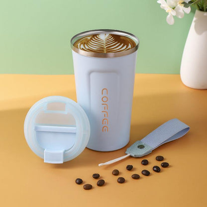 Smart Temperature Measuring Stainless Steel Coffee Cup Double-Layer Vacuum Insulation Cup - BUNNY BAZAR