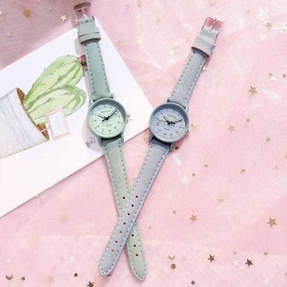 Korean Version Of The Simple Temperament Ins Wind Girl Middle School Student Girl Small Fresh Antique Forest Ladies Antique Watch - BUNNY BAZAR