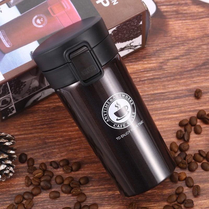 Smart Temperature Measuring Stainless Steel Coffee Cup Double-Layer Vacuum Insulation Cup - BUNNY BAZAR