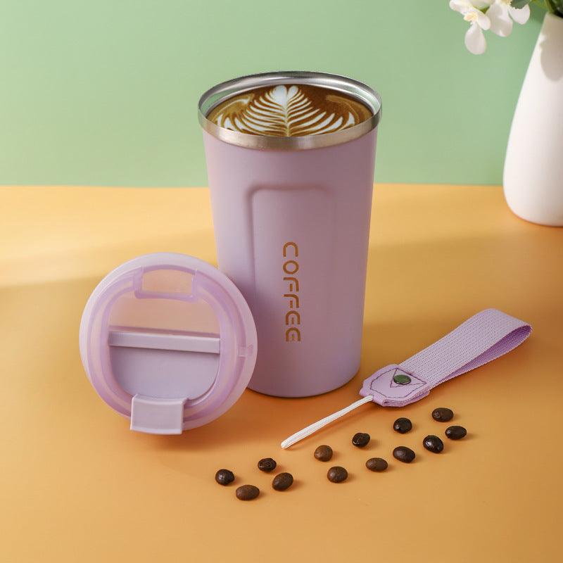 Smart Temperature Measuring Stainless Steel Coffee Cup Double-Layer Vacuum Insulation Cup - BUNNY BAZAR