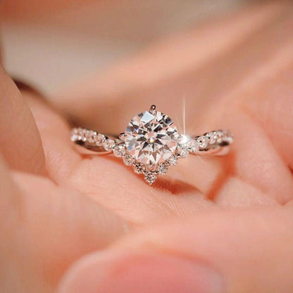 Simulation Diamond Ring is Perfect For a Romantic Proposal, Wedding - BUNNY BAZAR