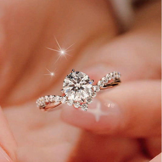 Simulation Diamond Ring is Perfect For a Romantic Proposal, Wedding - BUNNY BAZAR