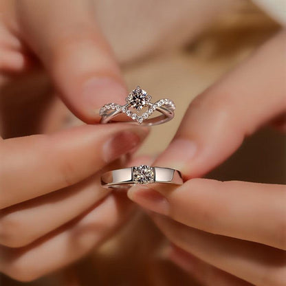 Simulation Diamond Ring is Perfect For a Romantic Proposal, Wedding - BUNNY BAZAR