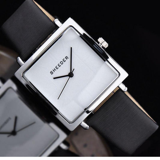 Watch WeChat Internet Celebrity Small Black Watch Retro Women's Quartz Watch Strap Small Square Watch - BUNNY BAZAR