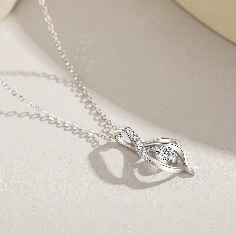 Classic Pendant Necklace Female Simulation Diamond - BUNNY BAZAR